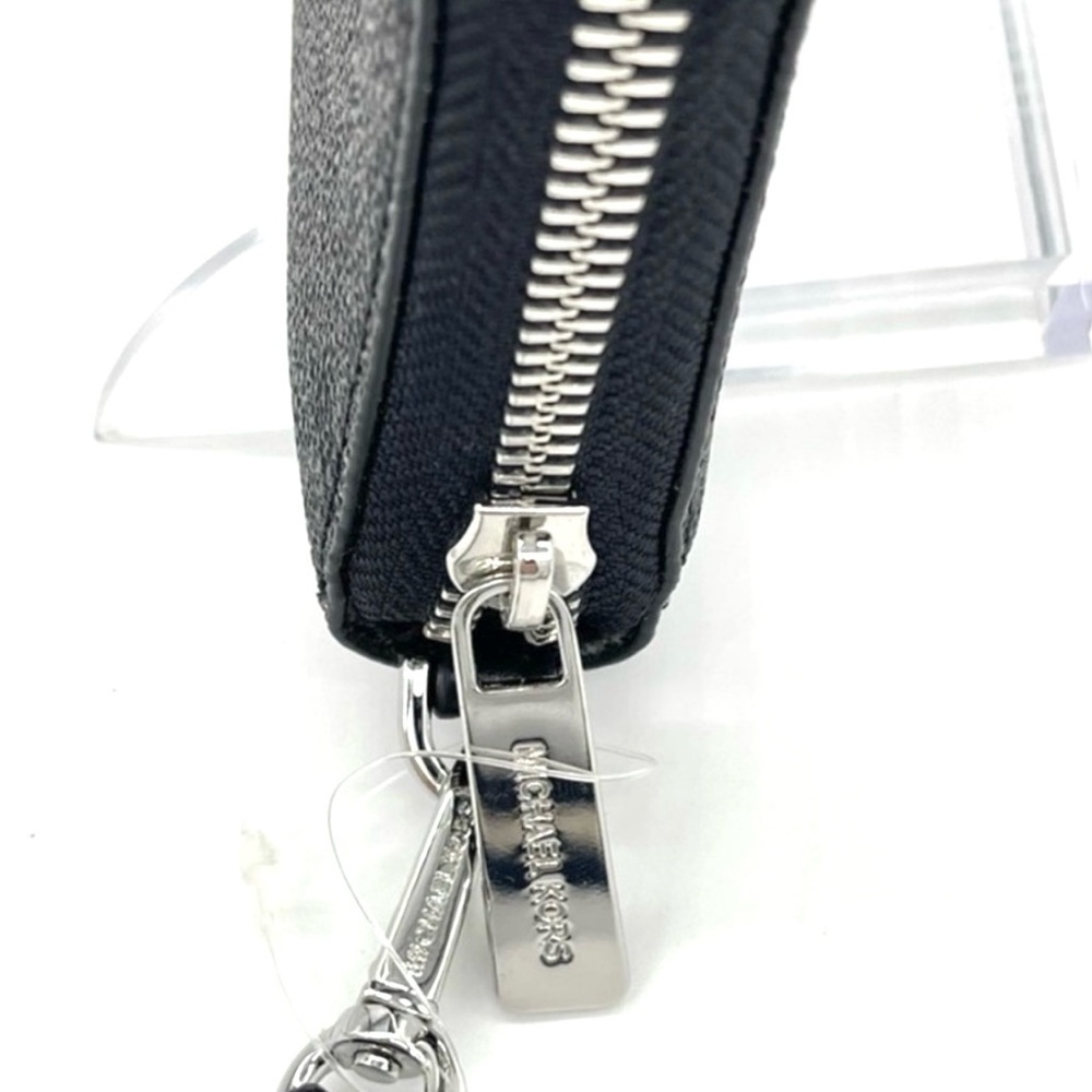 Michael Kors Large Flat Mf Phone Case Wallet Leather Black - Picture 4 of 9